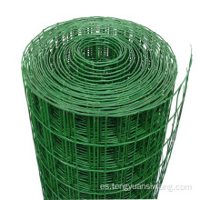 PVC soldada de malla de malla verde